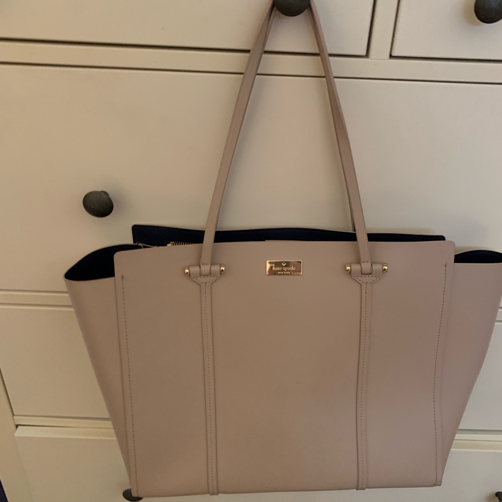 Kate Spade grey tote with matching wallet